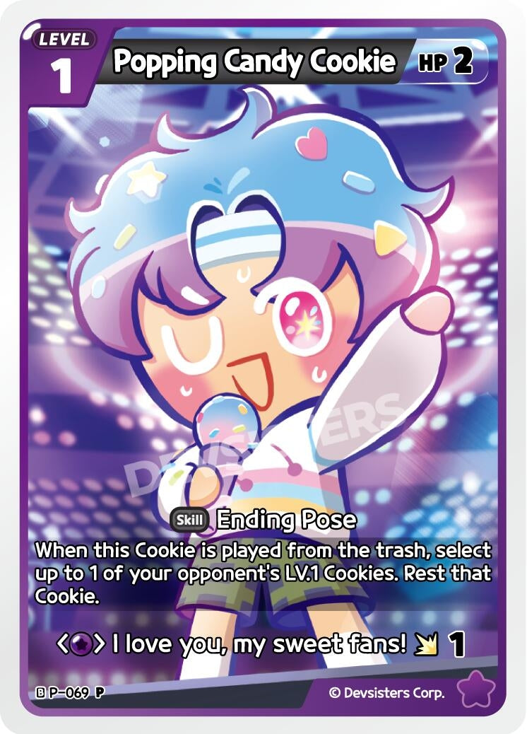 Image for Popping Candy Cookie (P-069) [Promotion Cards] - CookieRun: Braverse TCG