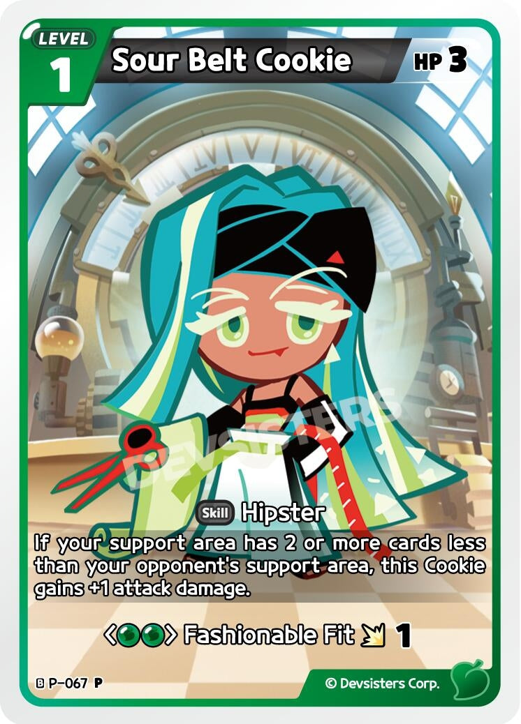 Image for Sour Belt Cookie (067) (P-067) [Promotion Cards] - CookieRun: Braverse TCG