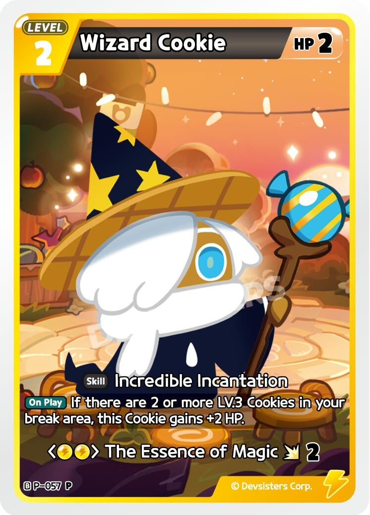 Image for Wizard Cookie (057) (P-057) [Promotion Cards] - CookieRun: Braverse TCG