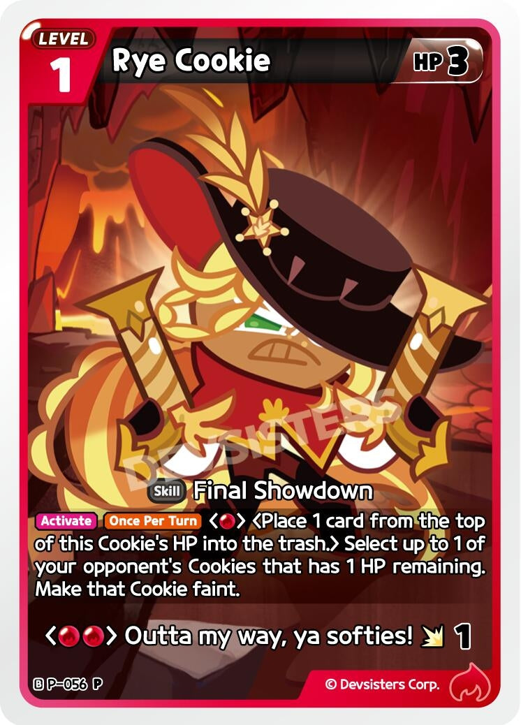 Image for Rye Cookie (P-056) [Promotion Cards] - CookieRun: Braverse TCG