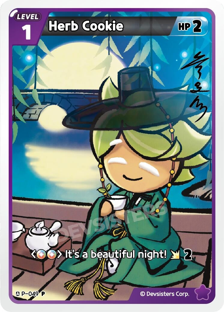 Image for Herb Cookie (P-049) [CookieRun: Braverse TCG Collectible Card Sets] - CookieRun: Braverse TCG