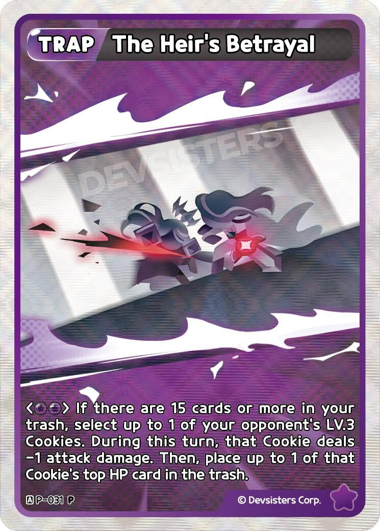 Image for The Heir's Betrayal (Participants prize) (P-031) [Promotion Cards] - CookieRun: Braverse TCG
