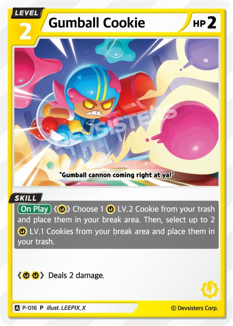 Image for Gumball Cookie (P-016) [Promotion Cards] - CookieRun: Braverse TCG