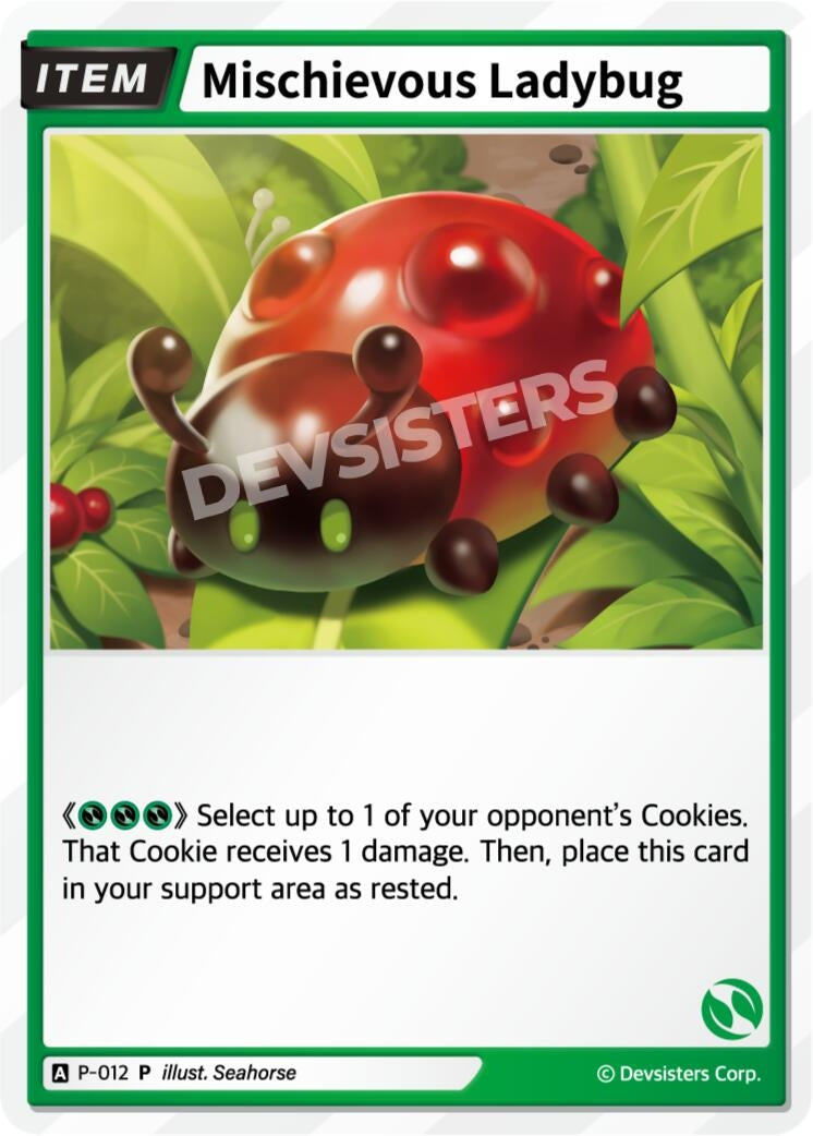 Image for Mischievous Ladybug (Ver. 1) (P-012) [Promotion Cards] - CookieRun: Braverse TCG