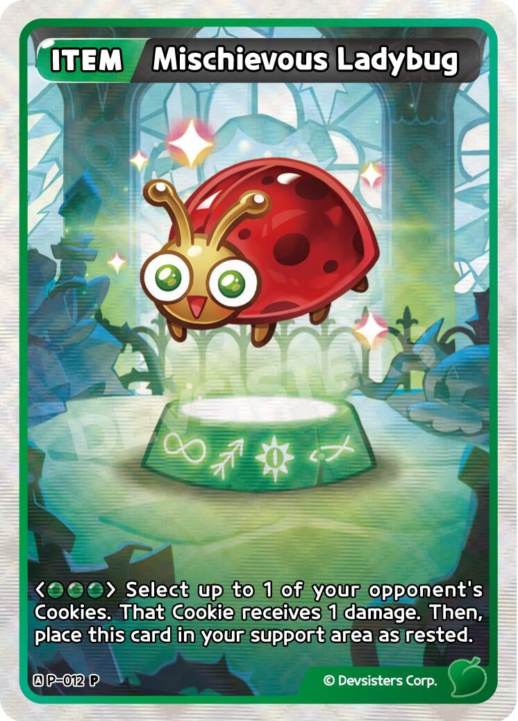 Image for Mischievous Ladybug (Ver. 2) (P-012) [Promotion Cards] - CookieRun: Braverse TCG