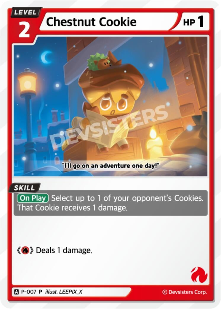 Image for Chestnut Cookie (P-007) (P-007) [Promotion Cards] - CookieRun: Braverse TCG