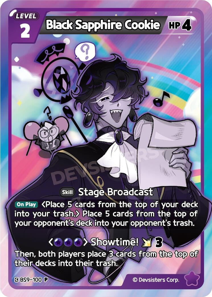 Image for Black Sapphire Cookie (100) (BS9-100) [Promotion Cards] - CookieRun: Braverse TCG