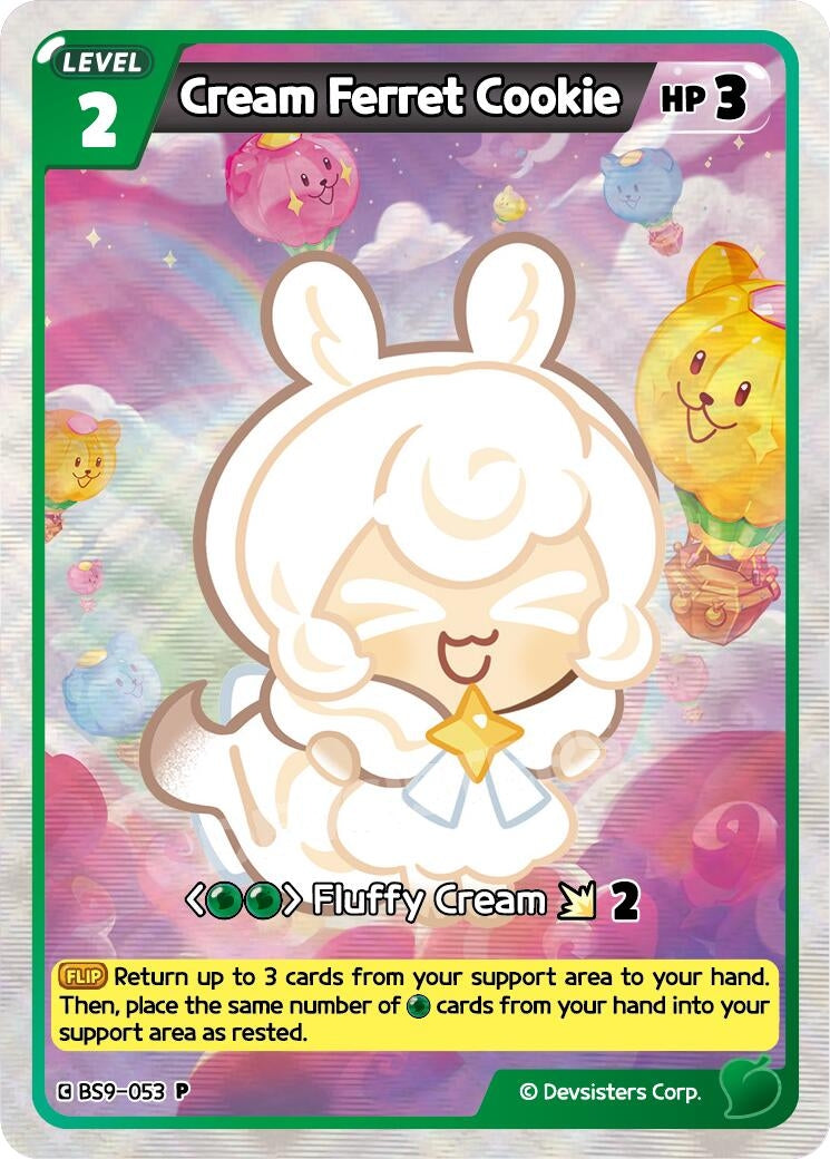 Image for Cream Ferret Cookie (053) (BS9-053) [Promotion Cards] - CookieRun: Braverse TCG