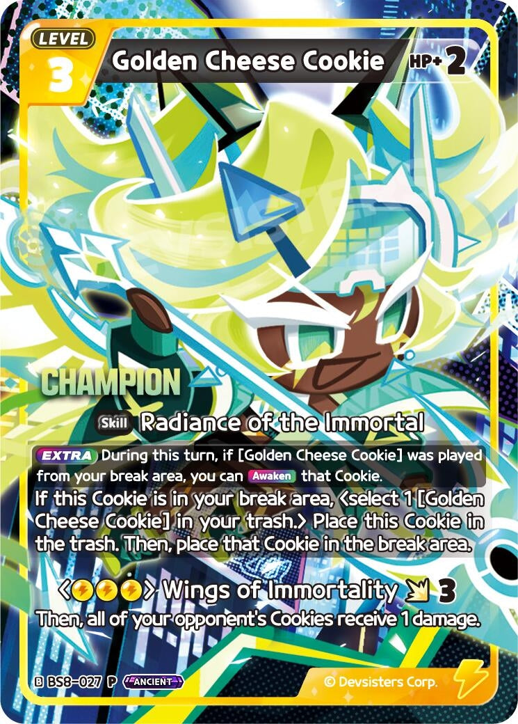 Image for Golden Cheese Cookie (Champion) (BS8-027) [Promotion Cards] - CookieRun: Braverse TCG
