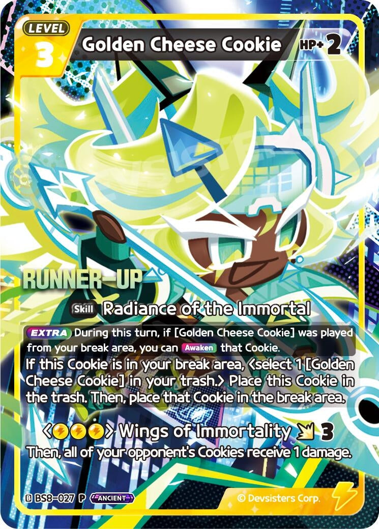 Image for Golden Cheese Cookie (Runner-up) (BS8-027) [Promotion Cards] - CookieRun: Braverse TCG