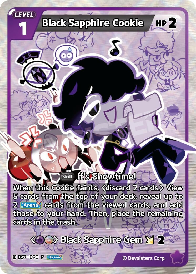 Image for Black Sapphire Cookie (090) (BS7-090) [Promotion Cards] - CookieRun: Braverse TCG