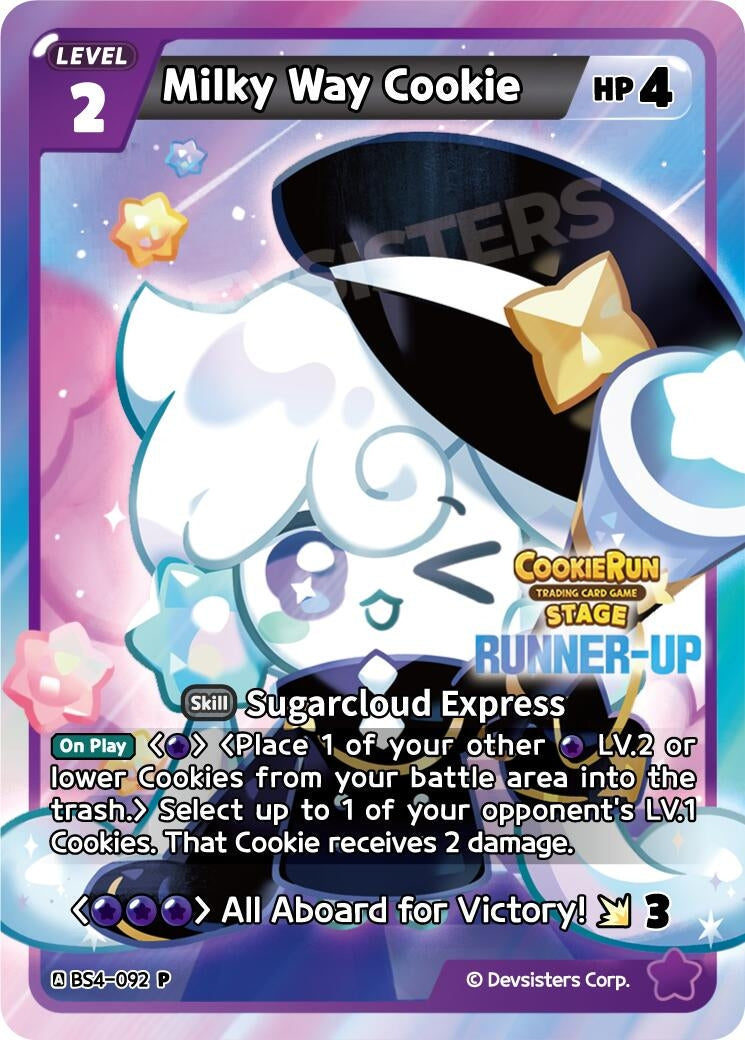 Image for Milky Way Cookie (Runner-up) (BS4-092) [Promotion Cards] - CookieRun: Braverse TCG