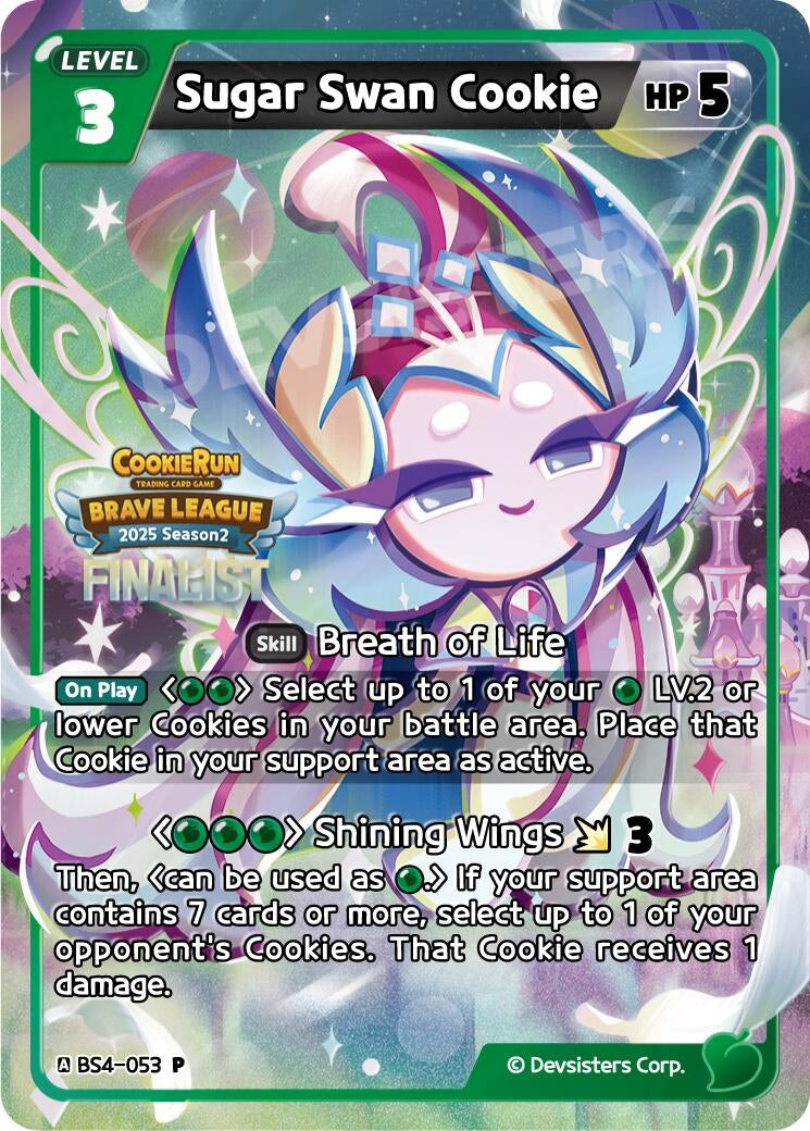 Image for Sugar Swan Cookie (Finalist) (BS4-053) [Promotion Cards] - CookieRun: Braverse TCG