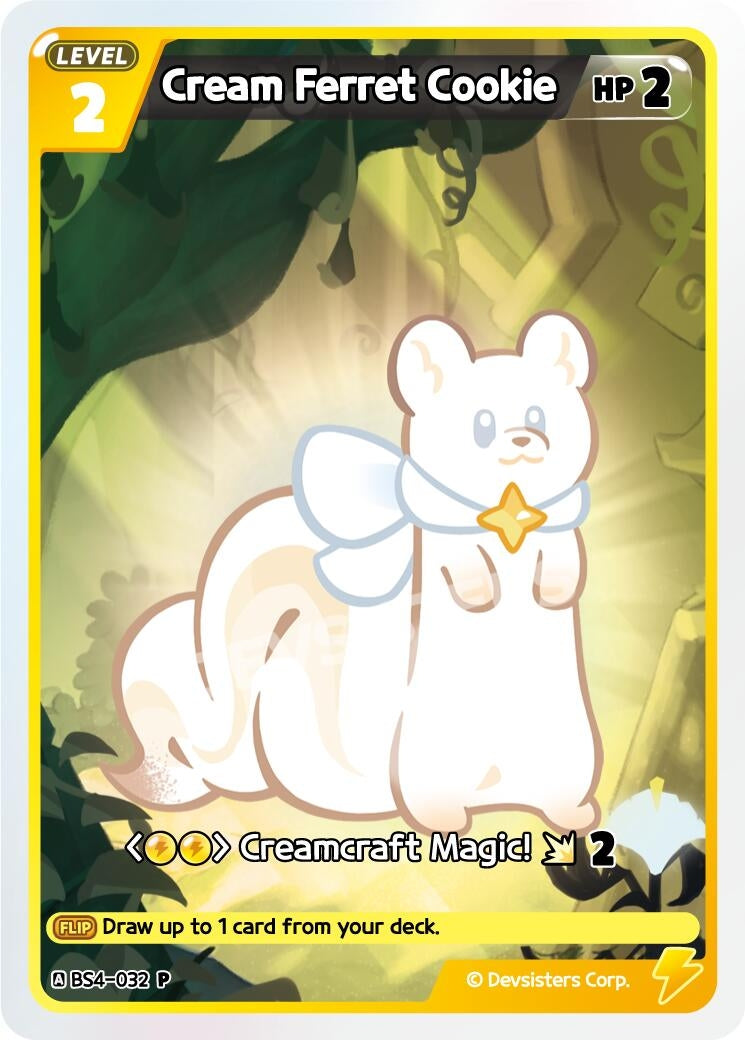 Image for Cream Ferret Cookie (032) (BS4-032) [Promotion Cards] - CookieRun: Braverse TCG