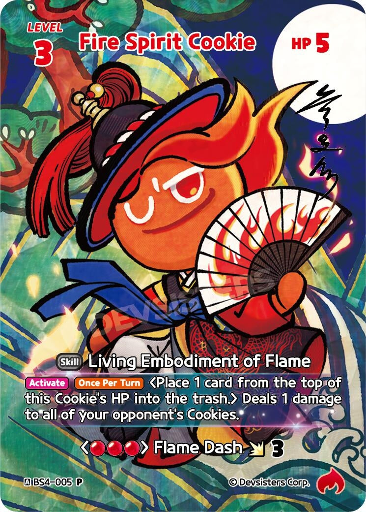 Image for Fire Spirit Cookie (BS4-005) [CookieRun: Braverse TCG Collectible Card Sets] - CookieRun: Braverse TCG
