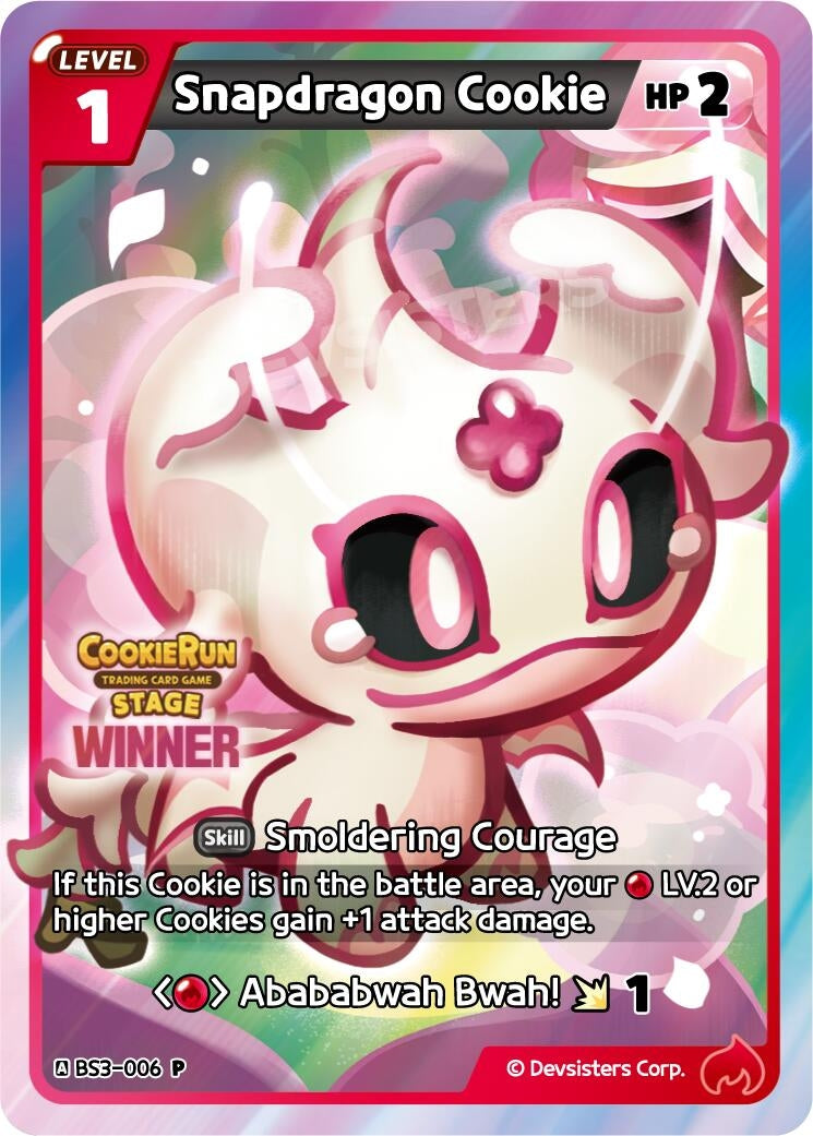 Image for Snapdragon Cookie (Winner) (BS3-006) [Promotion Cards] - CookieRun: Braverse TCG