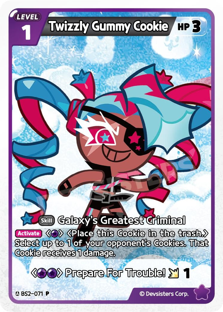 Image for Twizzly Gummy Cookie (071) (BS2-071) [Promotion Cards] - CookieRun: Braverse TCG