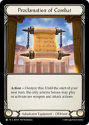 Proclamation of Combat [JDG078] (Promo)  Cold Foil