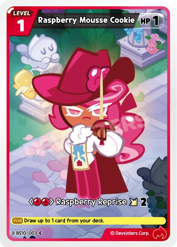 Image for Raspberry Mousse Cookie (003) (BS10-003) [The Dark Enchantress War] - CookieRun: Braverse TCG