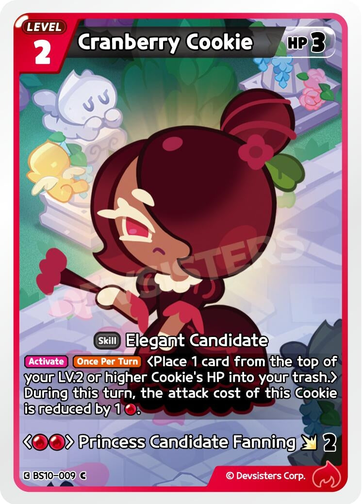 Image for Cranberry Cookie (BS10-009) [The Dark Enchantress War] - CookieRun: Braverse TCG