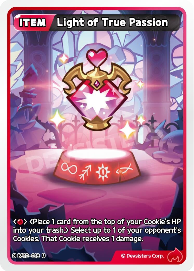 Image for Light of True Passion (BS10-018) [The Dark Enchantress War] - CookieRun: Braverse TCG