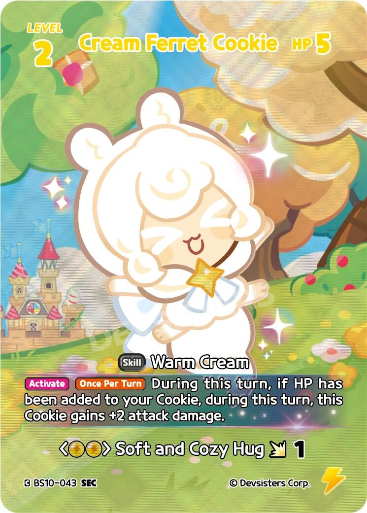 Image for Cream Ferret Cookie (SEC) (BS10-043) [The Dark Enchantress War] - CookieRun: Braverse TCG