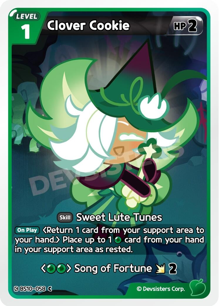 Image for Clover Cookie (BS10-058) [The Dark Enchantress War] - CookieRun: Braverse TCG