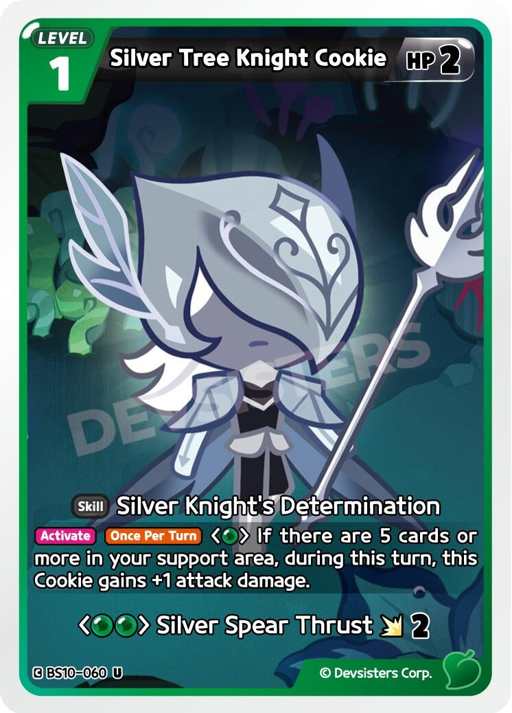 Image for Silver Tree Knight Cookie (BS10-060) [The Dark Enchantress War] - CookieRun: Braverse TCG