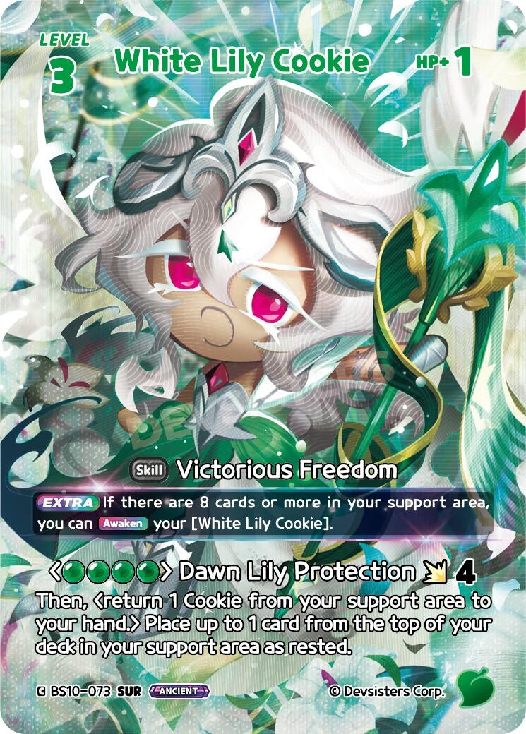 Image for White Lily Cookie (073) (SUR) (BS10-073) [The Dark Enchantress War] - CookieRun: Braverse TCG