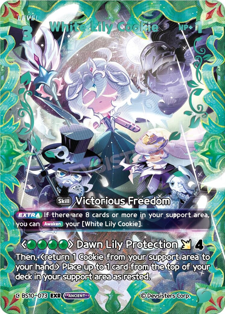 Image for White Lily Cookie (073) (EXR) (BS10-073) [The Dark Enchantress War] - CookieRun: Braverse TCG