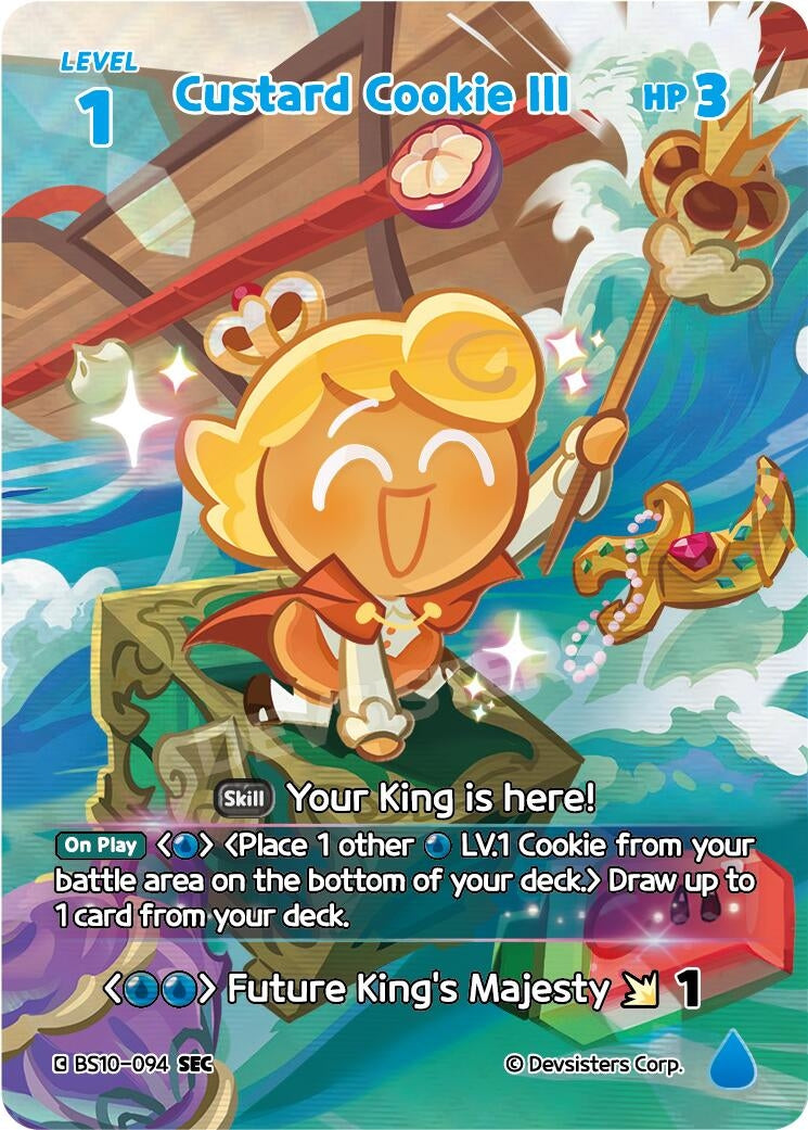 Image for Custard Cookie III (094) (SEC) (BS10-094) [The Dark Enchantress War] - CookieRun: Braverse TCG