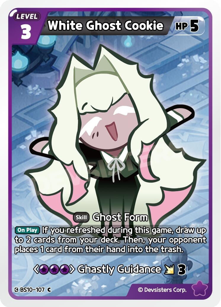 Image for White Ghost Cookie (BS10-107) [The Dark Enchantress War] - CookieRun: Braverse TCG
