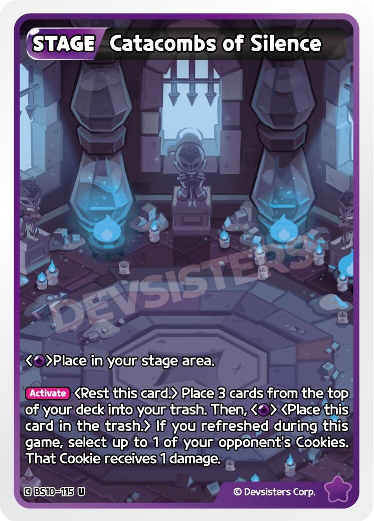 Image for Catacombs of Silence (BS10-115) [The Dark Enchantress War] - CookieRun: Braverse TCG