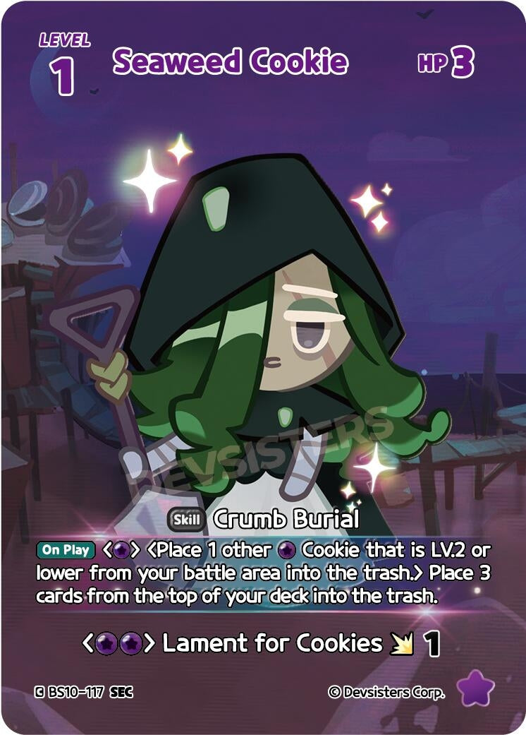 Image for Seaweed Cookie (SEC) (BS10-117) [The Dark Enchantress War] - CookieRun: Braverse TCG