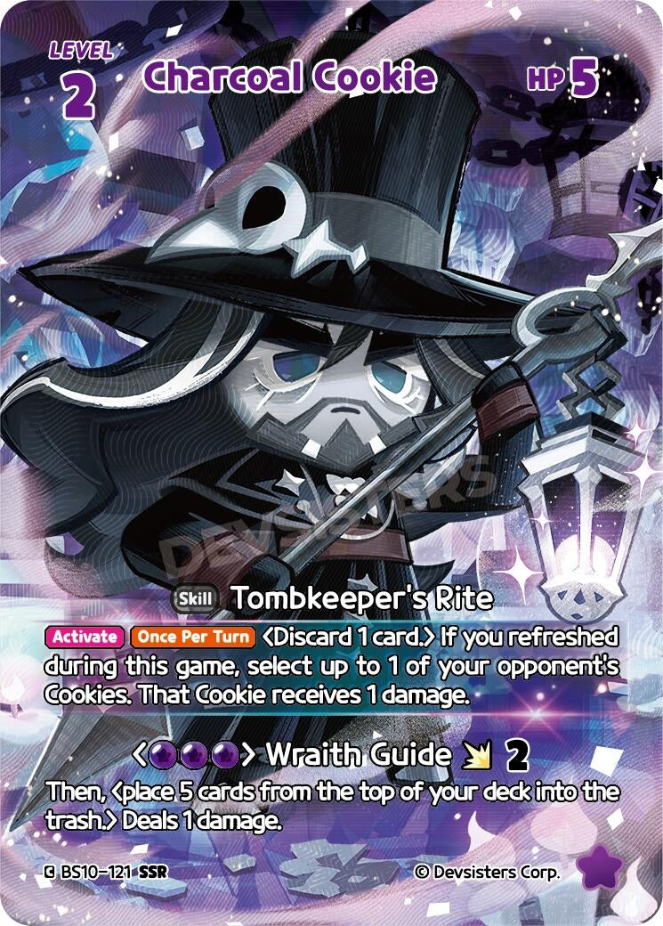 Image for Charcoal Cookie (SSR) (BS10-121) [The Dark Enchantress War] - CookieRun: Braverse TCG