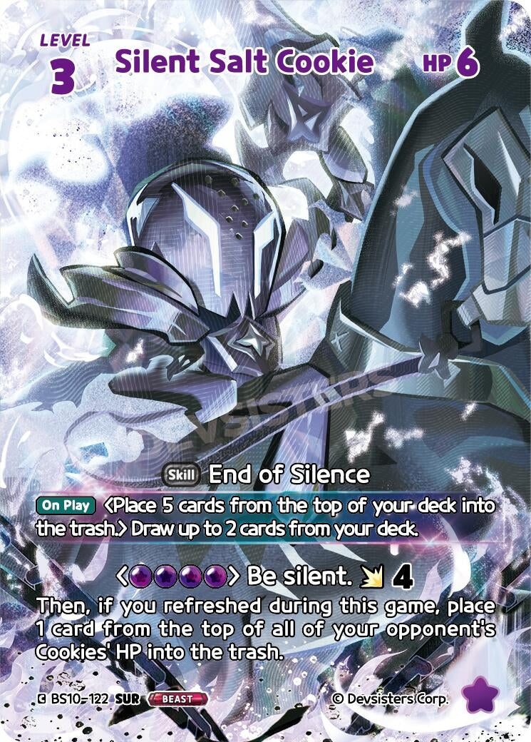 Image for Silent Salt Cookie (122) (SUR) (BS10-122) [The Dark Enchantress War] - CookieRun: Braverse TCG
