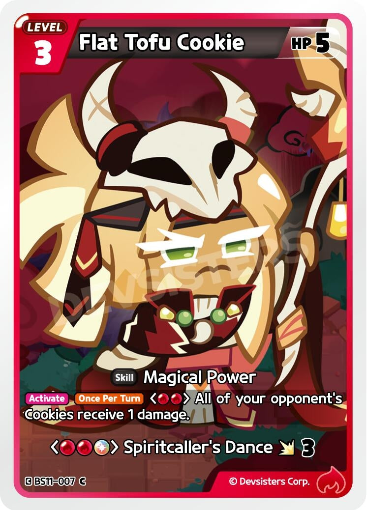 Image for Flat Tofu Cookie (BS11-007) [The Dark Enchantress War] - CookieRun: Braverse TCG
