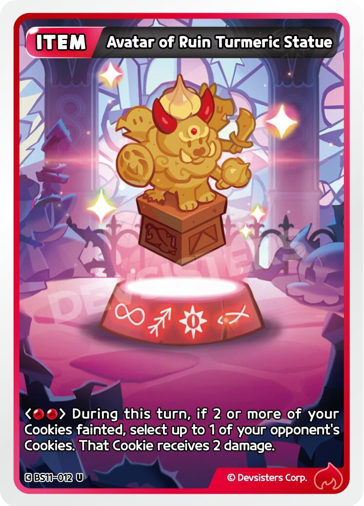 Image for Avatar of Ruin Turmeric Statue (BS11-012) [The Dark Enchantress War] - CookieRun: Braverse TCG