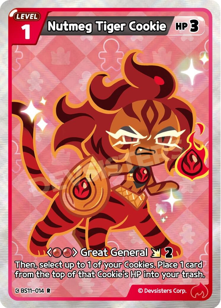 Image for Nutmeg Tiger Cookie (BS11-014) [The Dark Enchantress War] - CookieRun: Braverse TCG
