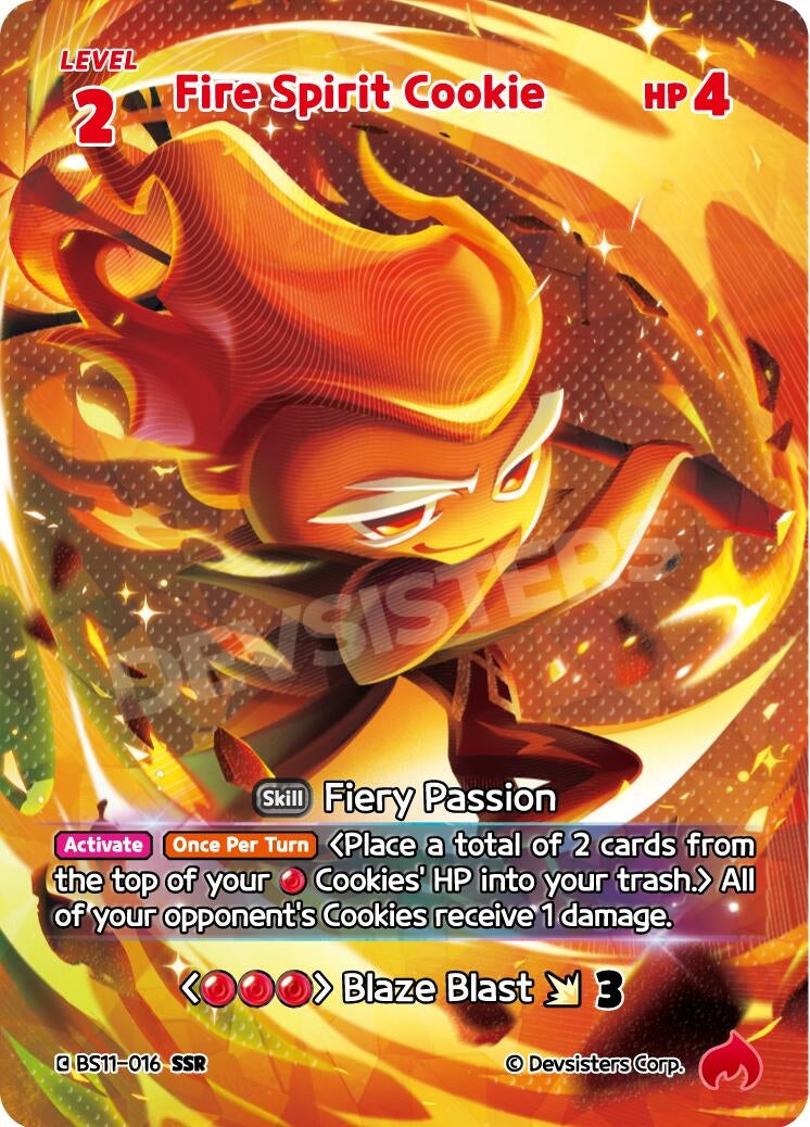 Image for Fire Spirit Cookie (SSR) (BS11-016) [The Dark Enchantress War] - CookieRun: Braverse TCG