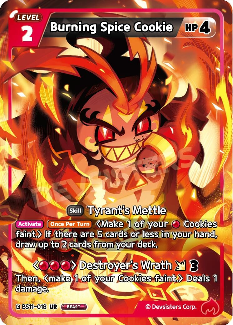 Image for Burning Spice Cookie (BS11-018) [The Dark Enchantress War] - CookieRun: Braverse TCG
