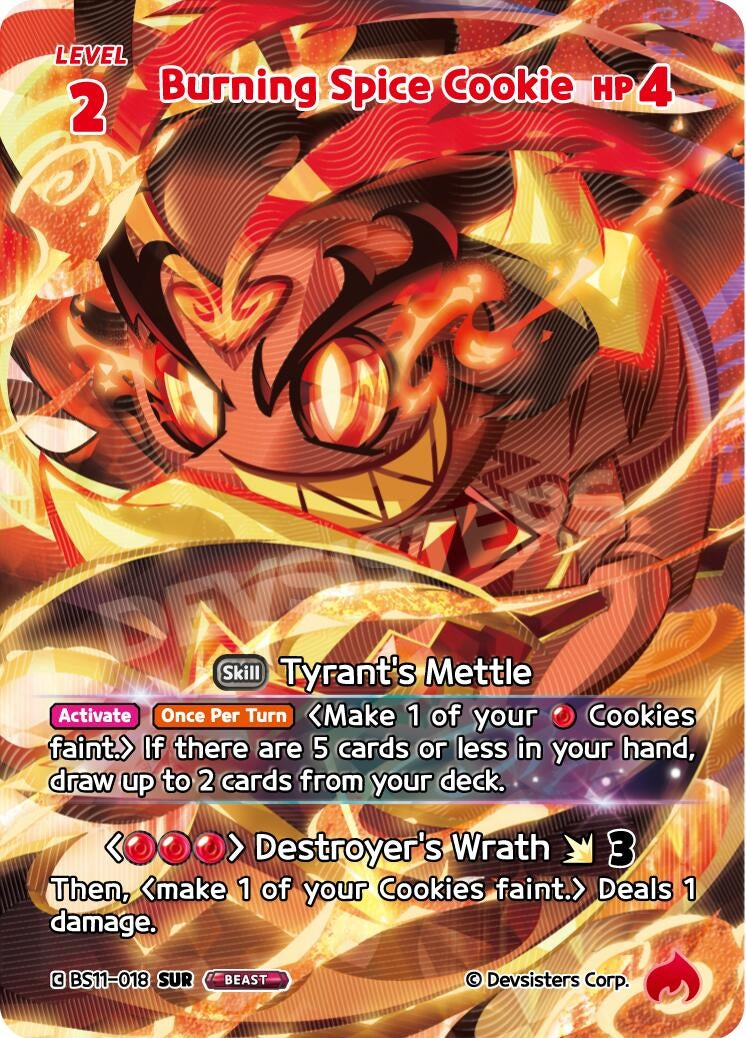 Image for Burning Spice Cookie (SUR) (BS11-018) [The Dark Enchantress War] - CookieRun: Braverse TCG