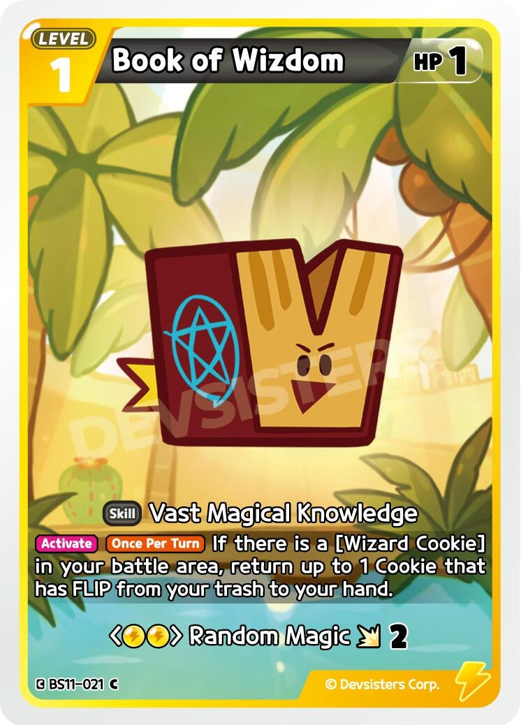 Image for Book of Wizdom (BS11-021) [The Dark Enchantress War] - CookieRun: Braverse TCG
