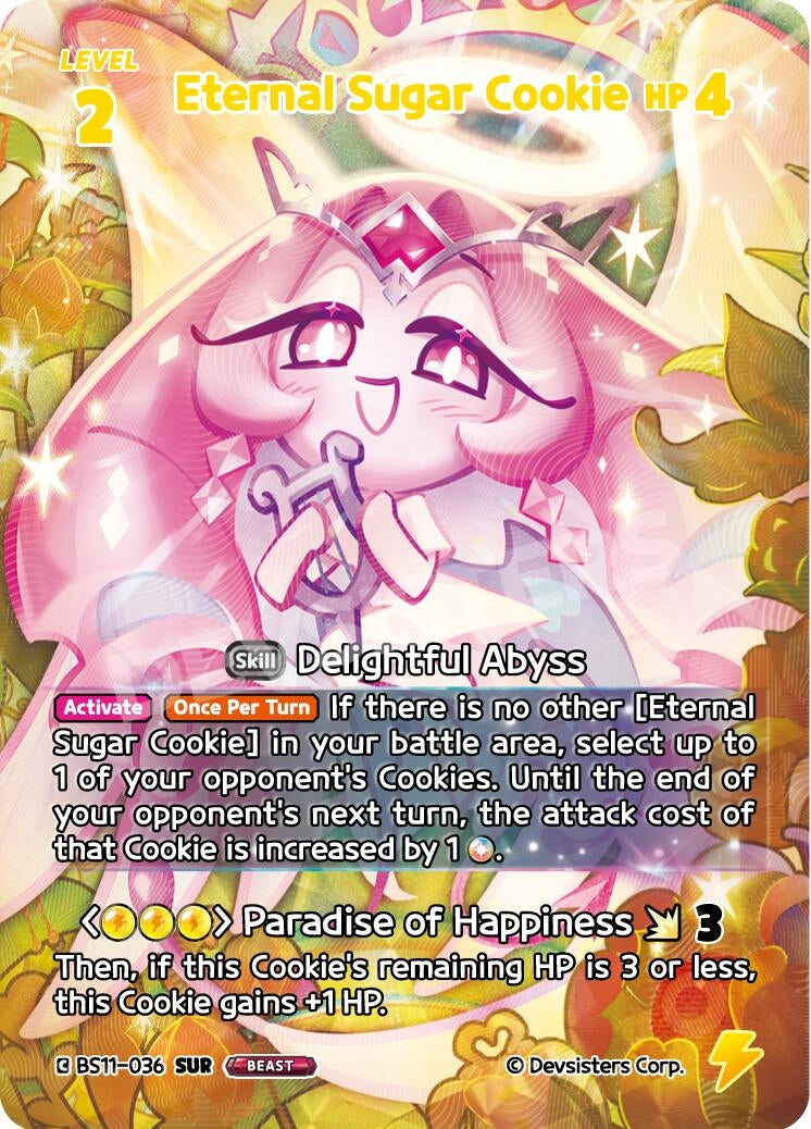Image for Eternal Sugar Cookie (036) (SUR) (BS11-036) [The Dark Enchantress War] - CookieRun: Braverse TCG