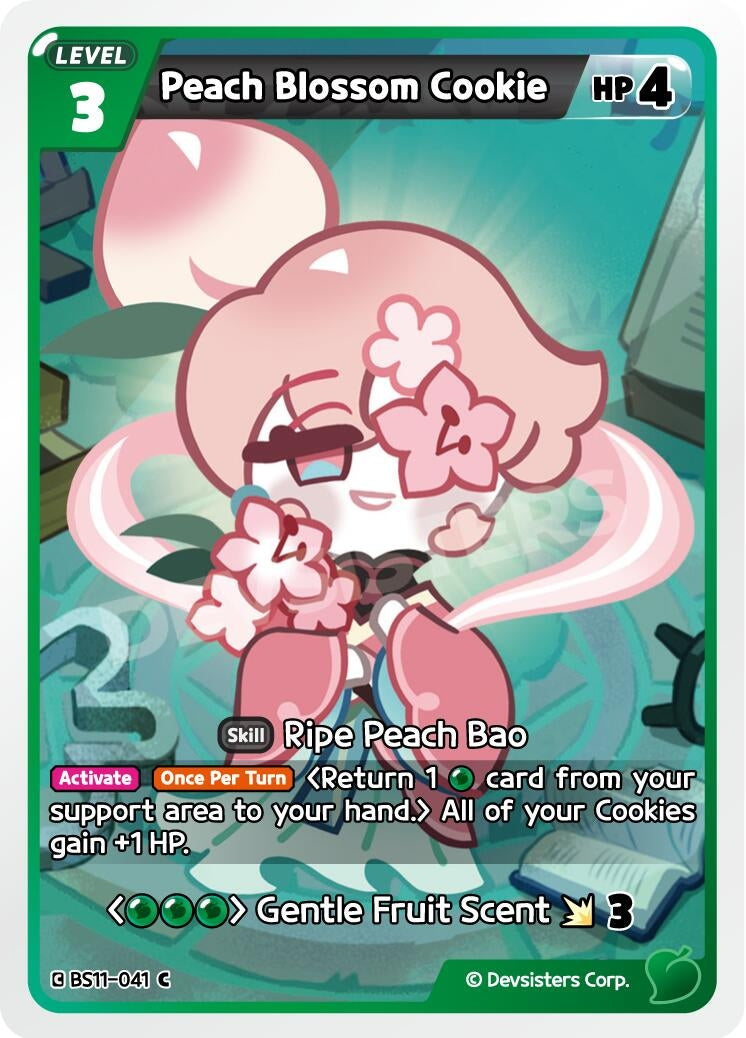 Image for Peach Blossom Cookie (BS11-041) [The Dark Enchantress War] - CookieRun: Braverse TCG
