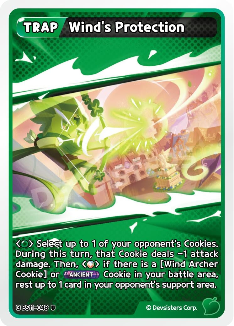 Image for Wind's Protection (BS11-048) [The Dark Enchantress War] - CookieRun: Braverse TCG