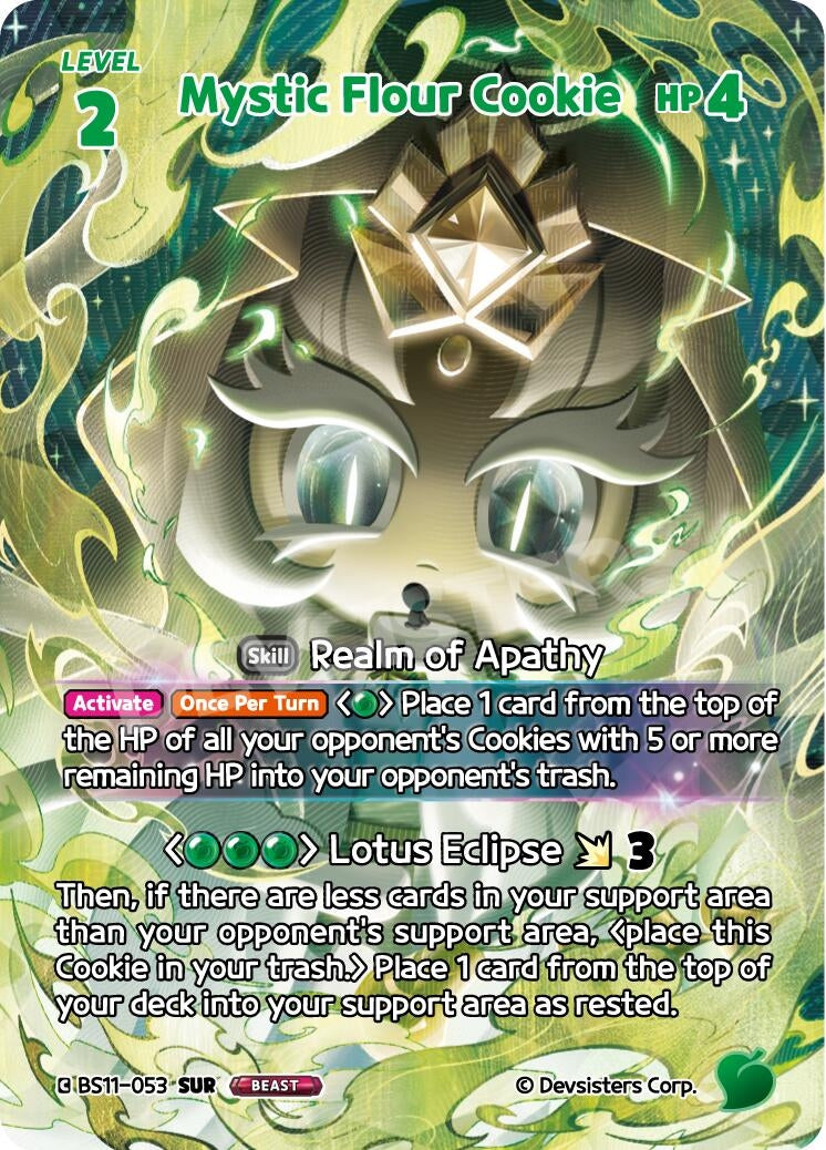 Image for Mystic Flour Cookie (SUR) (BS11-053) [The Dark Enchantress War] - CookieRun: Braverse TCG