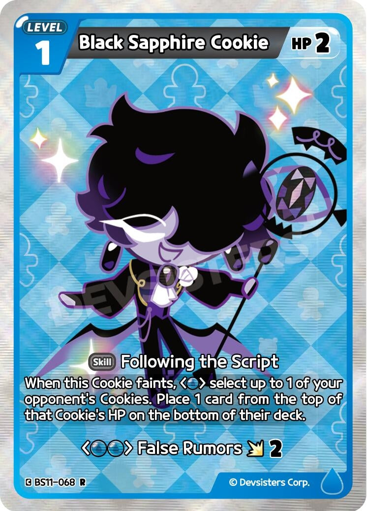 Image for Black Sapphire Cookie (BS11-068) [The Dark Enchantress War] - CookieRun: Braverse TCG