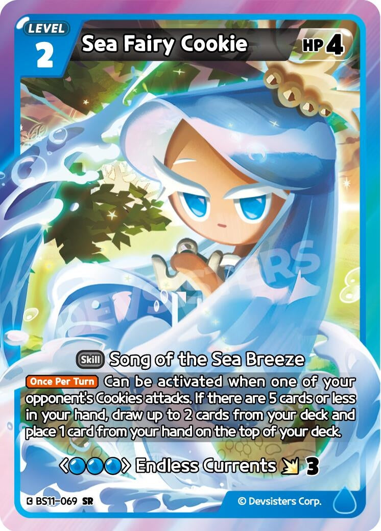Image for Sea Fairy Cookie (BS11-069) [The Dark Enchantress War] - CookieRun: Braverse TCG
