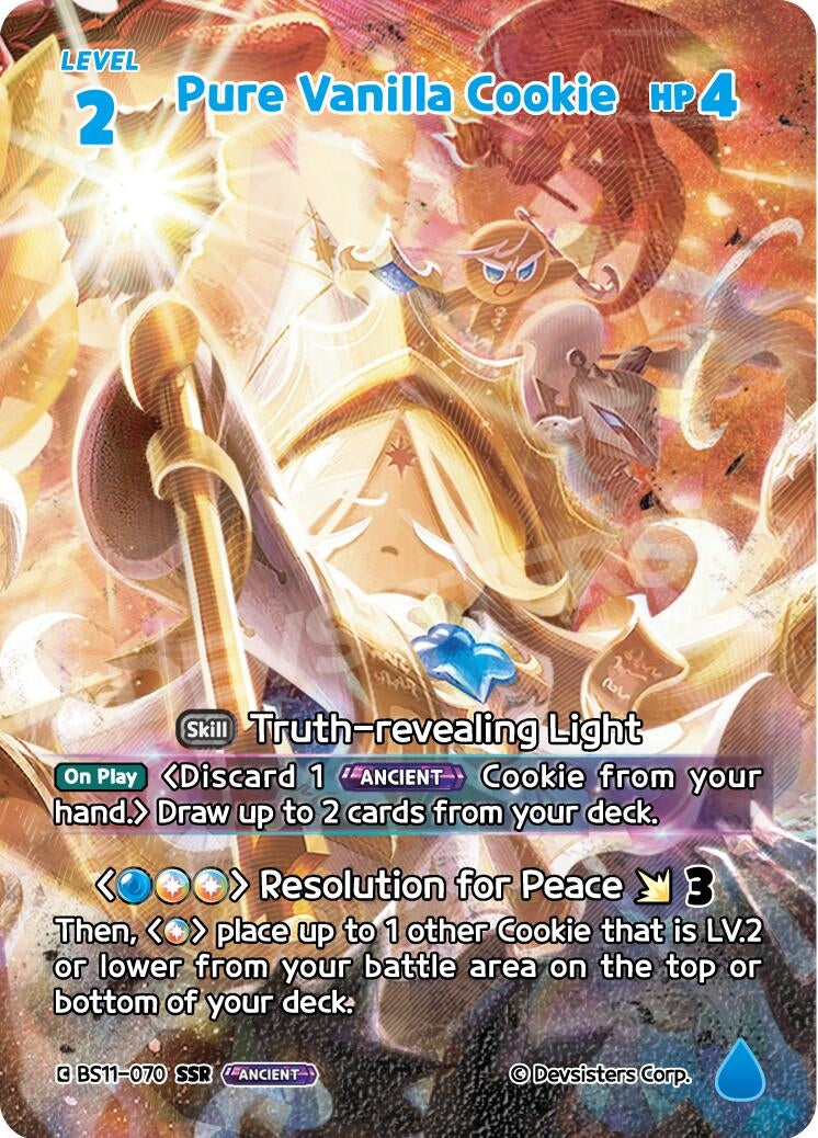 Image for Pure Vanilla Cookie (SSR) (BS11-070) [The Dark Enchantress War] - CookieRun: Braverse TCG